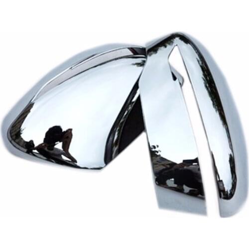 Accessories for nissan Rogue x trail 2014 2015 2pcs ABS plastic side door rearview mirror sticker cover 2pcs