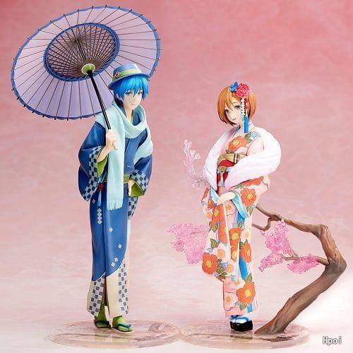 Anime Kimono KAITO & MEIKO Statue Girls PVC Figure Model Toys
