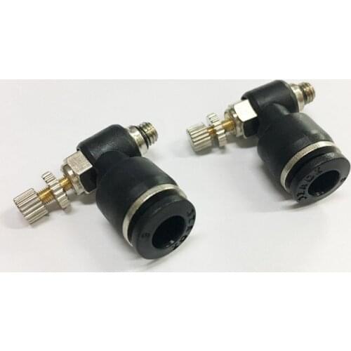 Free shipping pneumatic brass reducer push in fittings and connectors of Throttle valve ASL4-M5 factory