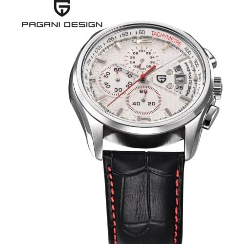 PAGANI Design Quartz Mens Watches Top Brand Luxury Watches Mens Business Leather Strap Multifunctional Waterproof Wristwatches