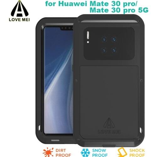 Mate 30pro Phone case Life Waterproof Shockproof Metal Armor Love Mei Case for Huawei Mate 30 pro 30pro 5G Water Resistant Cover