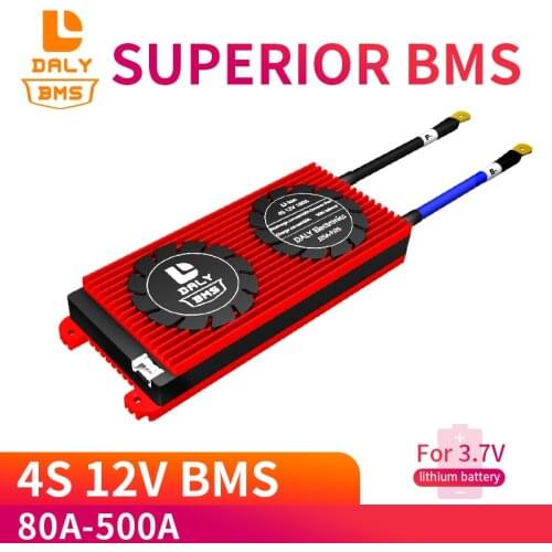 Daly bms 4S 3.7V 12V 80A 100A 150A 200A 300A Li ion Lithium Battery 18650 Board PCB BMS 14.8V Cell Charging Protecting Module