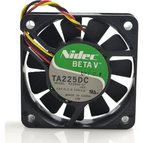 FOR Nidec 6CM 12V 0.13A R33960-57 Dual Ball Server Mute Chassis Cooling Fan