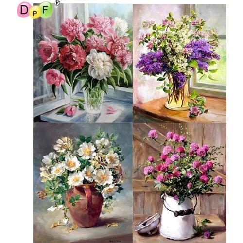 DPF 5D Round/Square full Diamond Painting Cross Stitch flower Crafts Diamond Embroidery Mosaic Needlework kits Home Decor