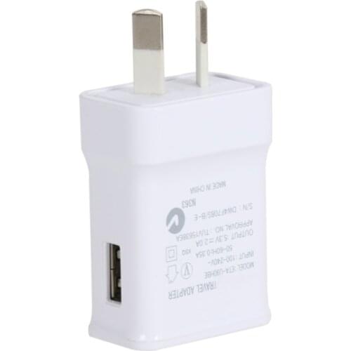 Single USB Port Insulated AU Plug Charger,DC 5V, 2A Output Power Adapter, Used for iPhone, iPad,Samsung & Mobile Phones,Tablets
