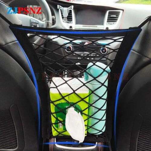 Universal Car Net Pocket Storage Cargo Net Trunk Bag Seat Back Stowing Tidying mesh in trunk Bag Network For SUV Auto Container