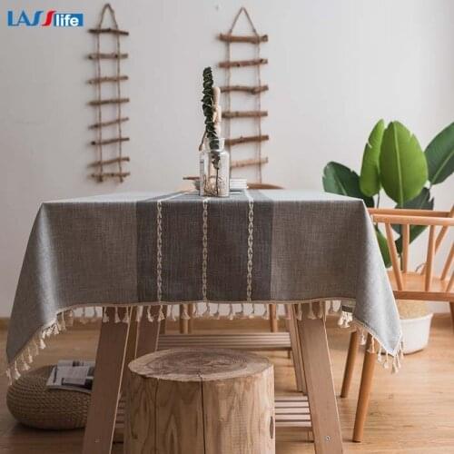 LASS Life Story Linen Tablecloths On The Table