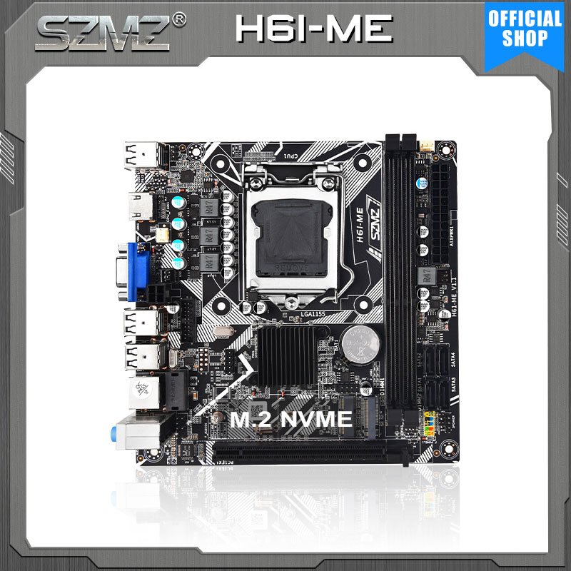 LGA 1155 Desktop Motherboard Support Intel Core I3 I5 I7 CPU Kit DDR3 Memory Up To 16GB PC Base Plate Placa Mae LGA1155 H61