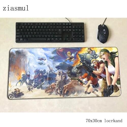 Metal slug mouse pad locked edge Computer mat 700x300x3mm gaming mousepad large locrkand padmouse keyboard games pc gamer desk