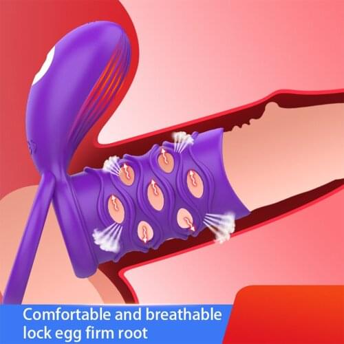 Male Vibrating Penis Ring Delay Ejaculation Cock Ring G Spot Stimulator 12 Speeds USB Charging Cock Penis Ring Sex Toys For Men