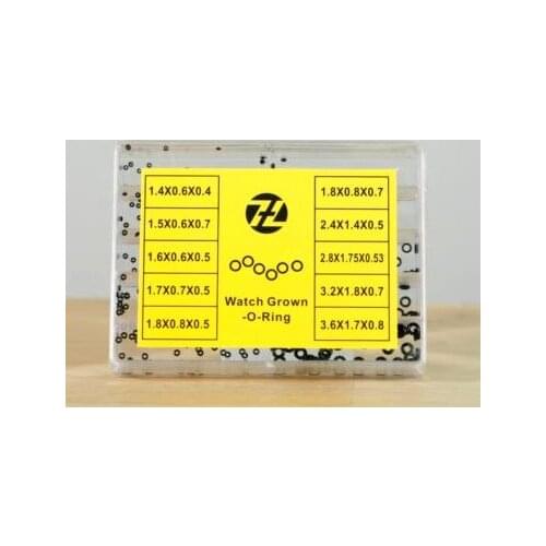 10 Size Rubber Watch O-Ring GASKET set for Watch Crown Parts of Waterproof Watches