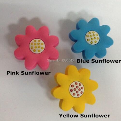 New 3pcs Cartoon Cabinet Knobs Kids Drawer Handles Sun Flower Knobs Kindergarten Shake Handles & Knobs Shoes Box Bas Pull