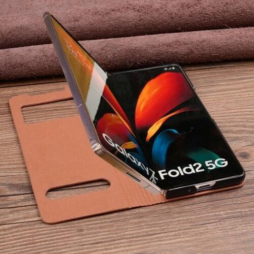For Genuine Leahter Case For Galaxy Z Fold2 Case For Galaxy Z Fold2 5G Case For Galaxy Z Fold2 Case