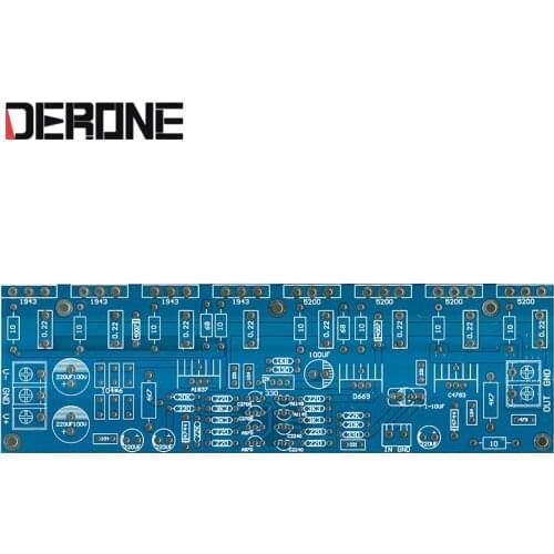 1piece 400W Mono power amplifier board PCB 1943+5200 for Audiophile DIY