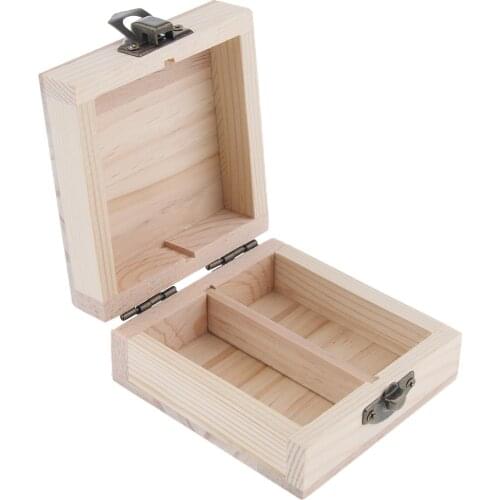 Poratble 2 Slots 15ml Wooden Storage Case for Essential Oil Aromatherapy