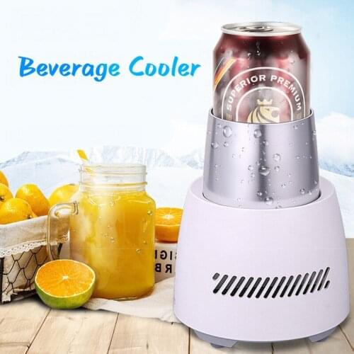 Portable Small Instant Cooling Cup USB Smart Electric Drink Cooler Cup Instant Cooling Freezer for Home Kitchen Outdoor Coolers