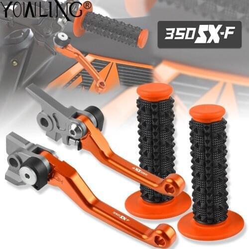 For 350SXF 350 SX-F 2014 2015 2016 2017 2018 2019 2020 Motorcycle Aluminum Dirt Bike Brake Clutch Levers 7/8'' Rubber Handle Bar