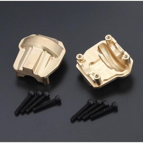 SCX10 III Wrangler Brass Weight Differential Cover AR45 Portal Axle Upgrade Parts for 1/10 RC Crawler Axial AXI03007 AXI03006