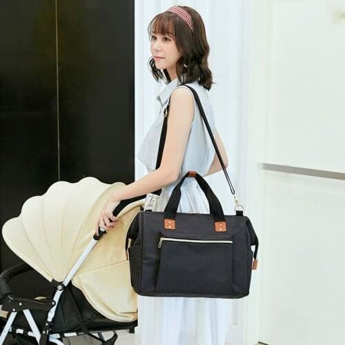New Crossbody Mummy Bag Maternity Nappy Shoulder Bag Large Capacity Baby Care Bag Travel Handbag Waterproof Nursing Bag