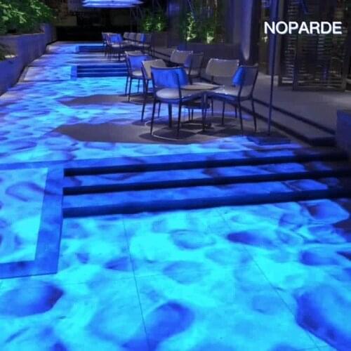 LED ocean water waving lamp high power projection lamp dynamic water ripple realistic light DMX512 syn color automatic change