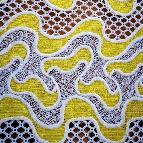 Royal Blue New Free Shipping! Multi Color elegant African printing Guipure lace / Cord lace / Cupion Lace fabric for women dress