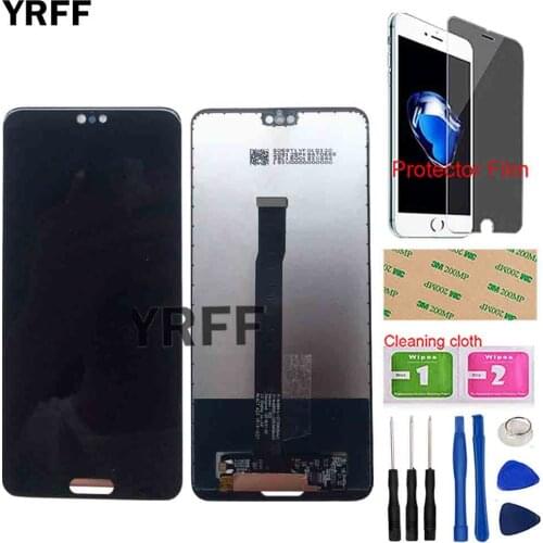 LCD For Huawei P20 EML-L09 EML-L22 EML-L29 EML-AL00 LCD Display Touch Screen Glass Digitizer Panel Assembly Tools Protector Film