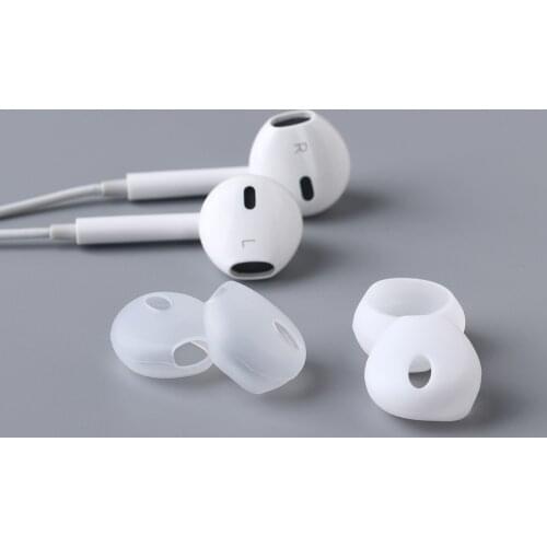 1Pair Silicone Antislip Shockproof Airpods Earphone Case Cover Comfort Ear Hook Earbuds Tips Caps For iPhone Earpads