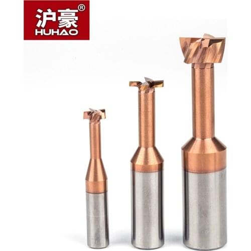 1pc 4 6 8 10mm Shank T Type Grooving Milling Cutter Overall Alloy Tungsten Steel Slotting Router Bits CNC Tool Endmill