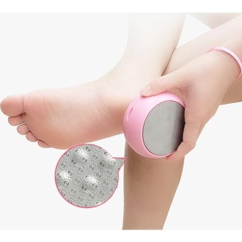 1PC Foot Rasp Callus Remover Dead Skin Foot Stainless Steel Pedicure Tool Round Double-sided Washable Nail Grinding Manicure