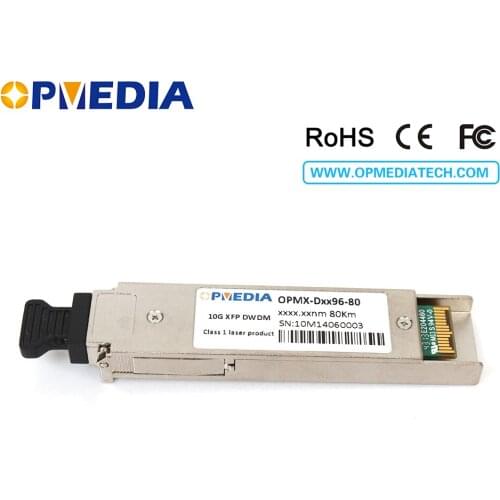 10GEBASE CWDM XFP transceiver, 80km 1470~1610nm, duplex LC connector,DDM function,100% compatible with Hua.wei equipments