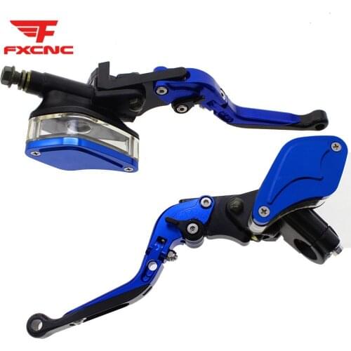 7/8" Fold Extend Motorcycle Master Cylinder Reservoir Hydraulic Brake Clutch Lever Set For Yamaha 50 - 300CC Street Bike Scooter