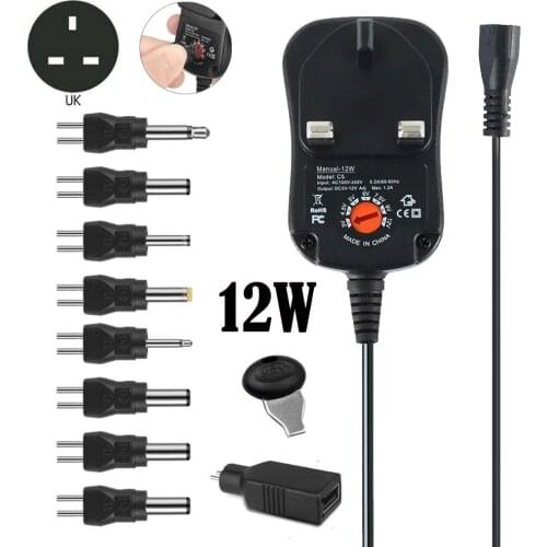 AC Adapter DC 3V 4.5V 5V 6V 7.5V 9V 12V Power Adapter Car Cigarette Lighter Converter Inverter Lighter With EU AU UK US Plug