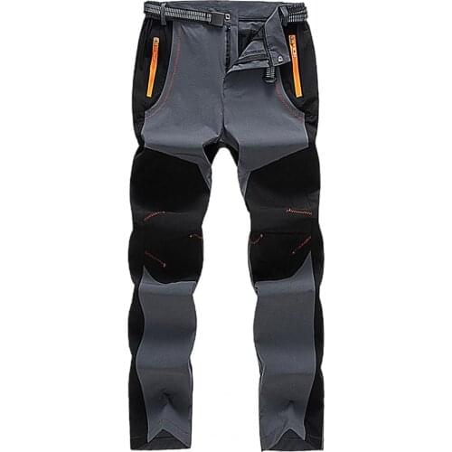 Cargo Pants Men Pants Autumn Winter Elastic Waterproof Quick Dry Pockets Plus Size Pants Outdoor Sports Trousers Streetwear 5XL