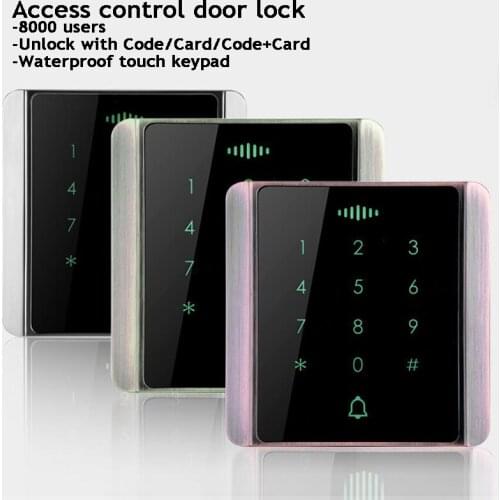 Access control door lock Digital electric lock 125KHZ 13.56MHz Keyboard RFID Lock Reader Gate Door opener Home/Garege/Office