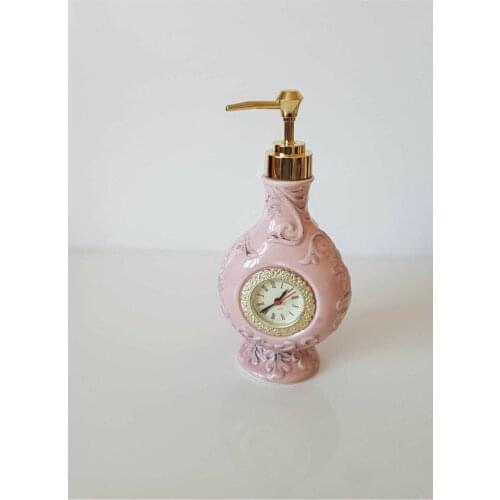 Decorative Design Liquid Soap Dispenser Clock And Mirror Model Design Soap Dish