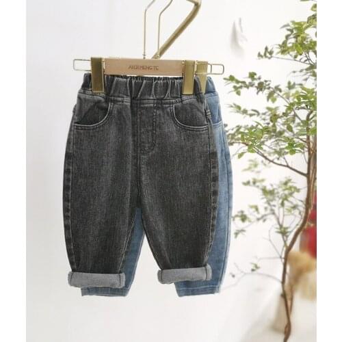 2 3 4 5 6 Y Toddler Kids Jeans for Boys Spring New Arrival Toddler Girls Denim Pants 2020 Casual Elastic Waist Children Trousers