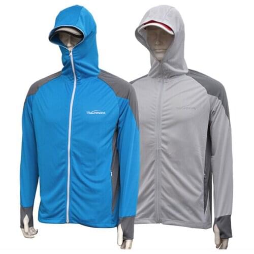 Trulinoya Summer Fishing Coat Sun Protection Breathable Fishing Clothes Long Sleeve Anti-UV Fishing Jacket