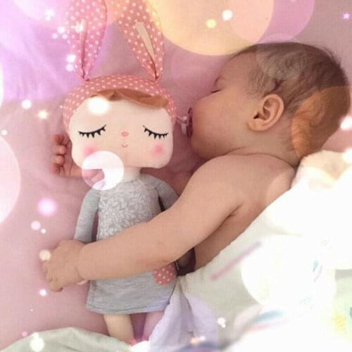 Stuffed Metoo Plush Sleeping Girl Bunny Rabbit Baby Doll Toy Kids Gift