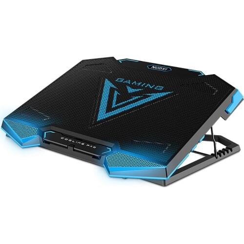 Notebook 5 Fans Cooler fits 9 -17 inch for Laptop PC Computer Cooling Pad for Gaming High Quality Aluminum Alloy Laptop stand