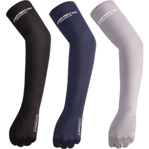 1 Pair Arm Sleeves UV Protection Arm Sleeves Protective Sunblock Gloves For Men Women Driving Cycling Golf Basketball 2021 New