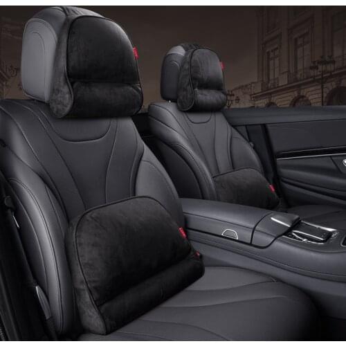 Suede fabric Car Seat Rest Cushion Headrest Car Neck Pillows For Mercedes Benz Maybach S-Class headrest car accessories