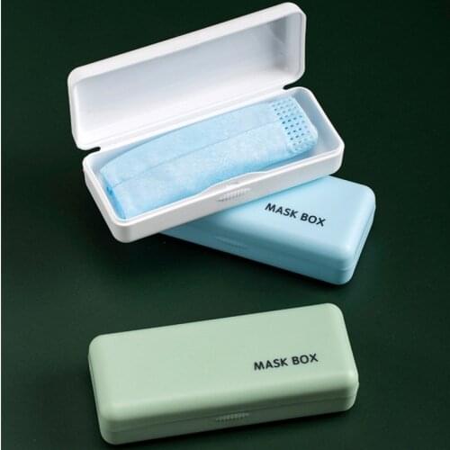 PP Face Mask Storage Box Mask Holder Portable Dust-Proof Moisture-Proof Childrens Student Mask Box Disposable Mask Storage Case