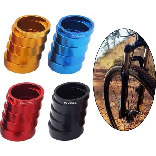 6Pcs Bicycle Headset Spacer Cycling Fork Spacers Headset Washer Gasket