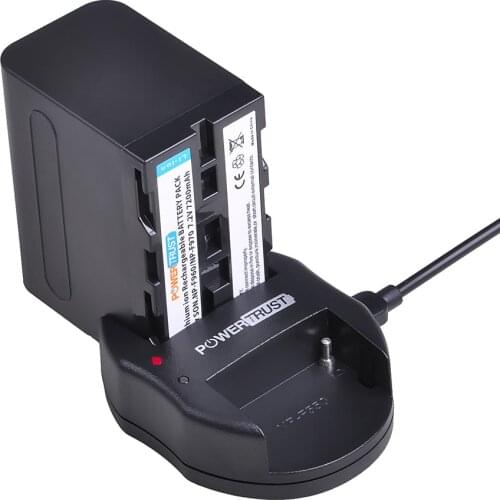 1pcs 7200mAh Replacement NPF970 NP-F960 Battery + USB Charger For Sony NPF960 NP-F970 F960 F970 Digital Camera Batteries