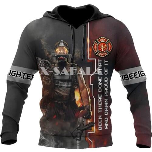 Soldier Firefighter 3D All Print Size XS-7XL Hoodie Man Women Harajuku Outwear Zipper Pullover Sweatshirt Unisex-2