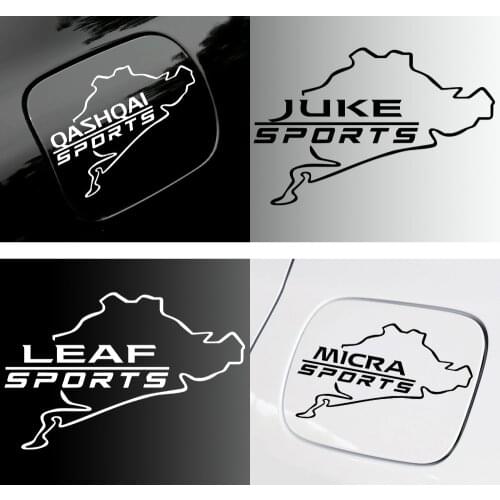 Car styling For Nissan nismo Tiida Teana Skyline Juke X-trail Almera Qashqai car fuel tank cap sticker body modification decals