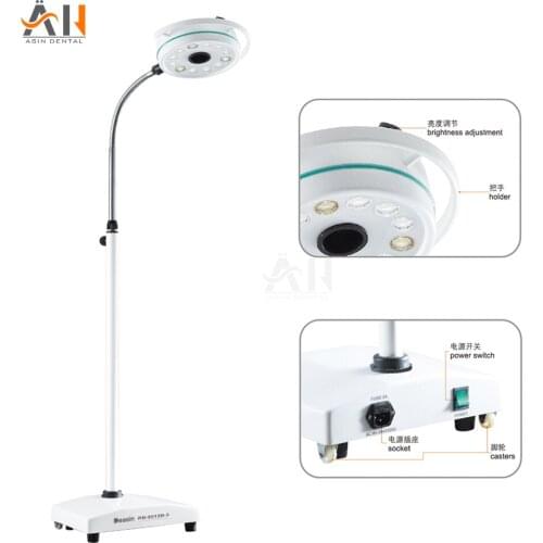 Dental Medical Portable Shadowless Examination Light Mobile Floor Type LED Lamp