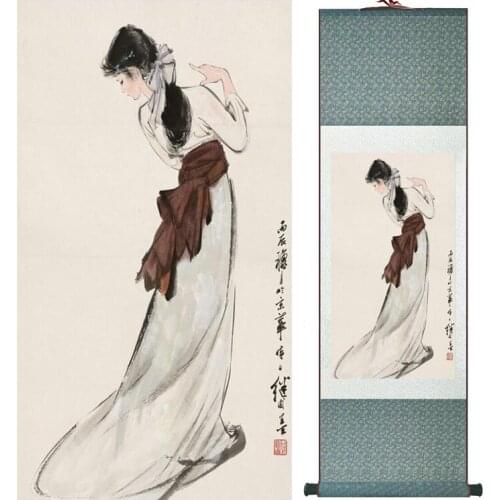 Traditional Chinese art painting Silk scroll painting Chinese wash painting Chinese wash painting 051206