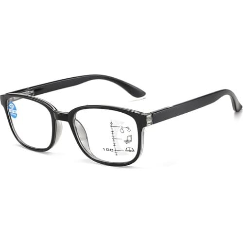 Upgrade Retro Anti-Blu-ray Progressive HD Reading Glasses Square Frame Presbyopia For Men Women Eyewear +1.0+1.5+2.0+2.5+3.0+3.5