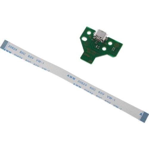 USB Charging Port Socket Board JDS-011 For PS4 Controller With 12 Pin Cable